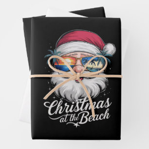 Weihnachten am Strand Hawaiianischer Sommerurlaub Geschenkpapier Set
