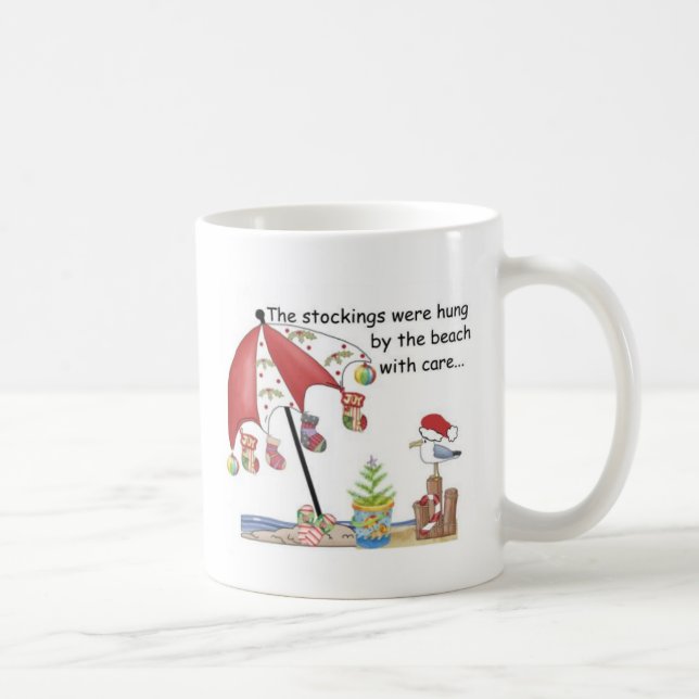 Weihnachten am Strand Kaffeetasse (Rechts)