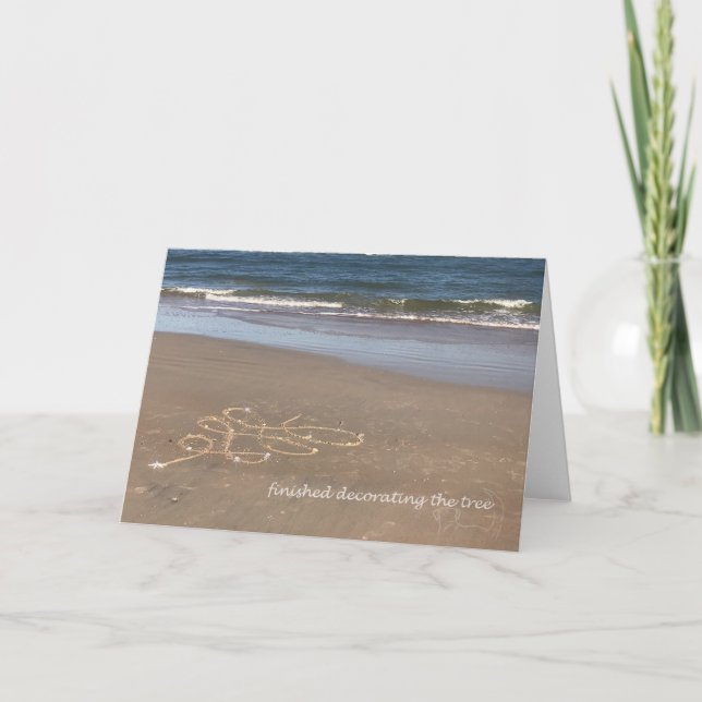 Weihnachten am Strand.... Karte (Vorderseite)