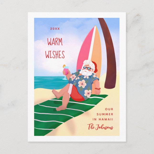 Weihnachten am Strand Sommerferien Weihnachten (Vorderseite)