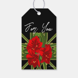 Weihnachten Amaryllis Garden Vibrann Geschenkanhänger