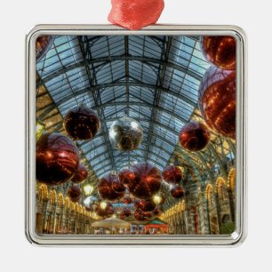Weihnachten an Covent Garten, London Silbernes Ornament