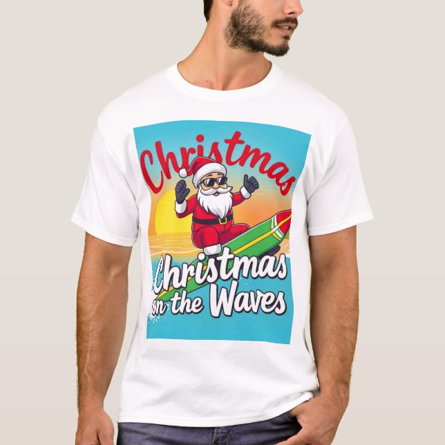 Weihnachten an den Wellen T-Shirt (Vorderseite)
