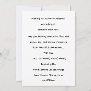 Weihnachten an der London Bridge Lake Havasu Arizo