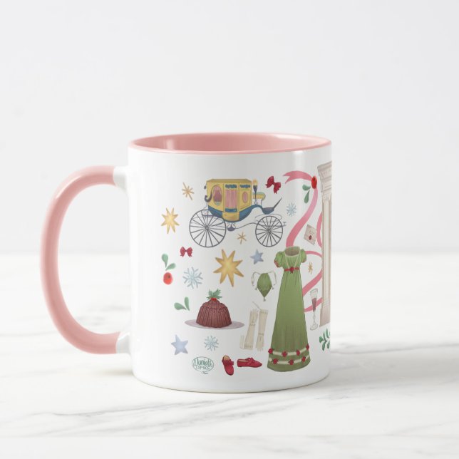 Weihnachten an der Randalls-Tasse (Rosa) Tasse (Links)