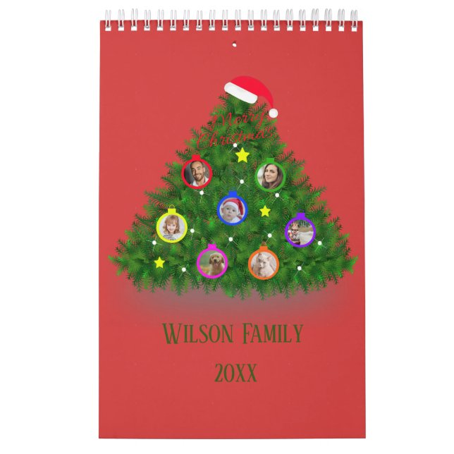 Weihnachten an Weihnachtsbaum Kalender (Titelbild)