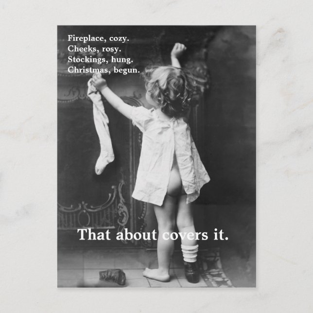 Weihnachten angefangen - Postkarte (Vorderseite)