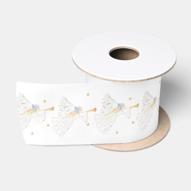 Weihnachten Angel Christmas Ribbon Satinband (Spule)