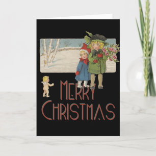 Weihnachten Antik Kinder Illustration 1920