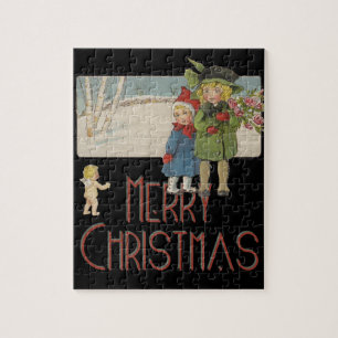 Weihnachten Antik Kinder Illustration 1920