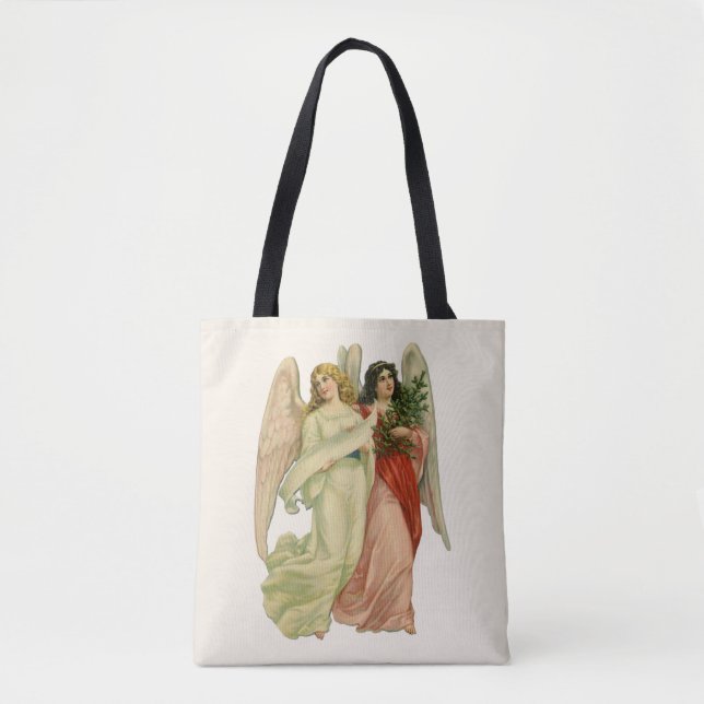 Weihnachten, antiker Viktorianischer Engel Die sch Tasche (Vorderseite)