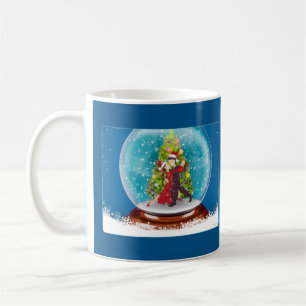 Weihnachten Argentinische Tango-Tänzer in Snow Gl Kaffeetasse