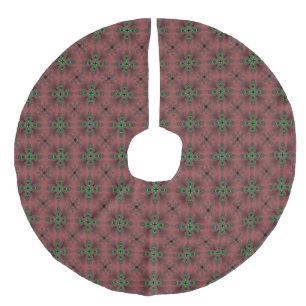 Weihnachten Artdeco im Retro-Stil Leinenimitat Weihnachtsbaumdecke