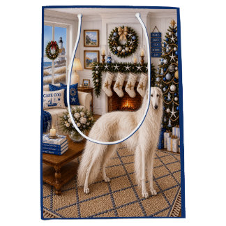 Weihnachten auf Cape Cod ,Borzoi Mittlere Geschenktüte