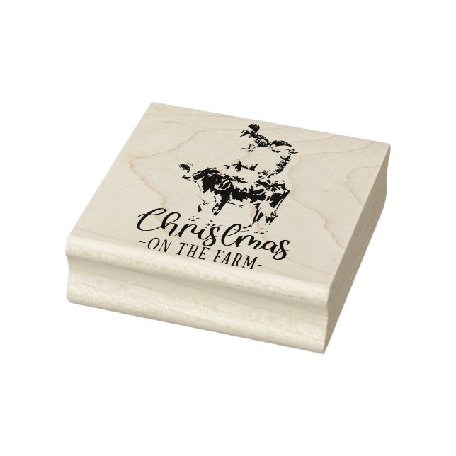 Weihnachten auf dem Bauernhof Barnyard Tier Gummistempel (Stempel)