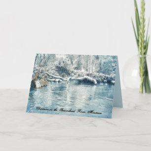 Weihnachten auf dem Beaverhead Fluss, Montana