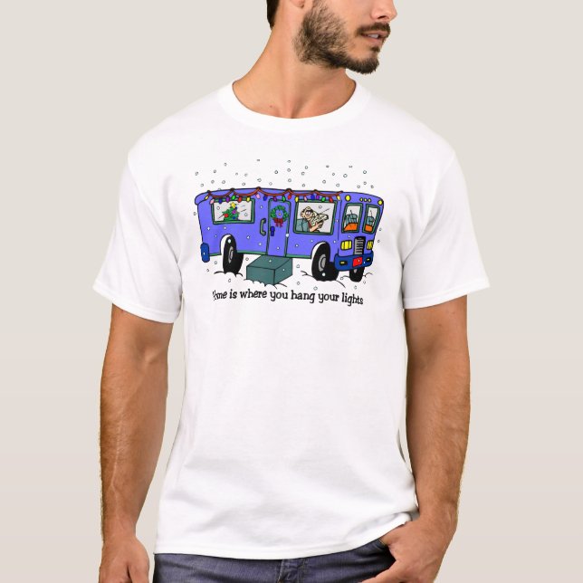 Weihnachten auf dem Straßen-T - Shirt (Vorderseite)