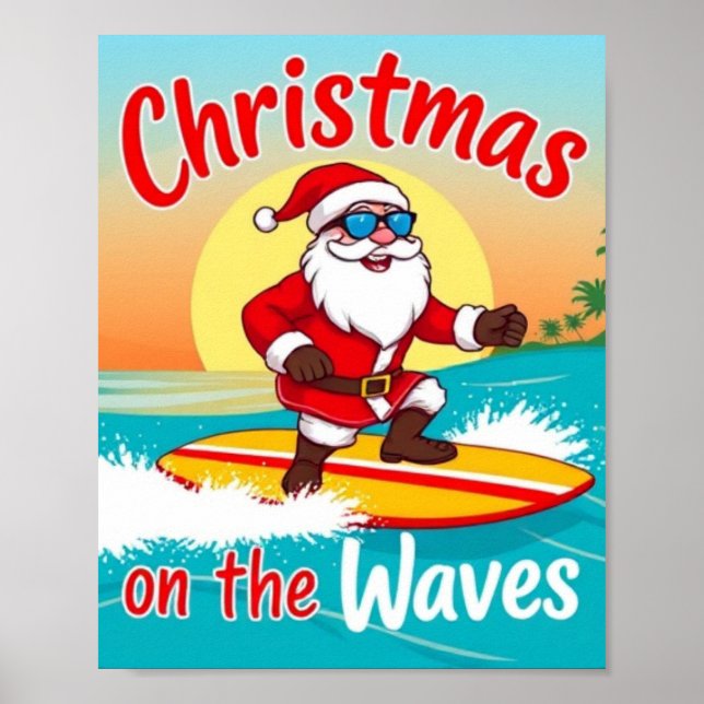 Weihnachten auf dem Wave Poster - Feierliches Küst (Vorne)