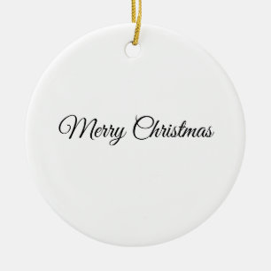 Weihnachten auf der Rückseite des Fotos Keramik Ornament