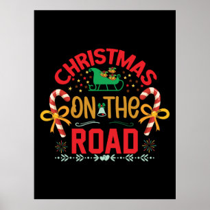 Weihnachten auf der Straße Poster