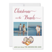 Weihnachten auf der weißen Muschelkolonne am Stran