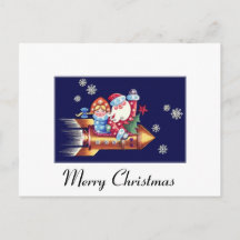 Weihnachten auf einer Rakete