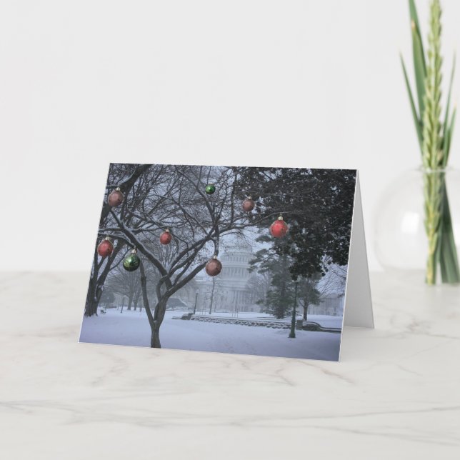 Weihnachten auf kundengerechter Karte des Capitol (Vorderseite)