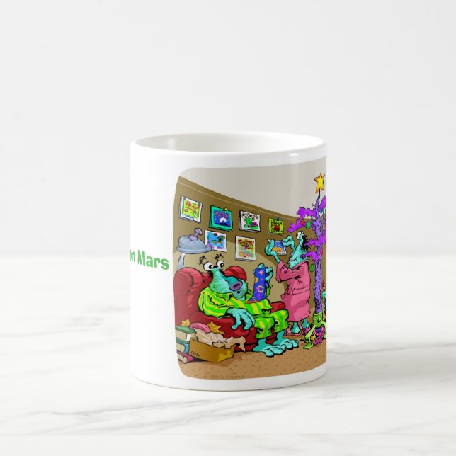 Weihnachten auf Mars Kaffeetasse (Mittel)
