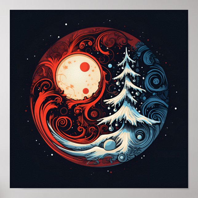 Weihnachten auf Yang-Weihnachtsplakat Poster (Vorne)