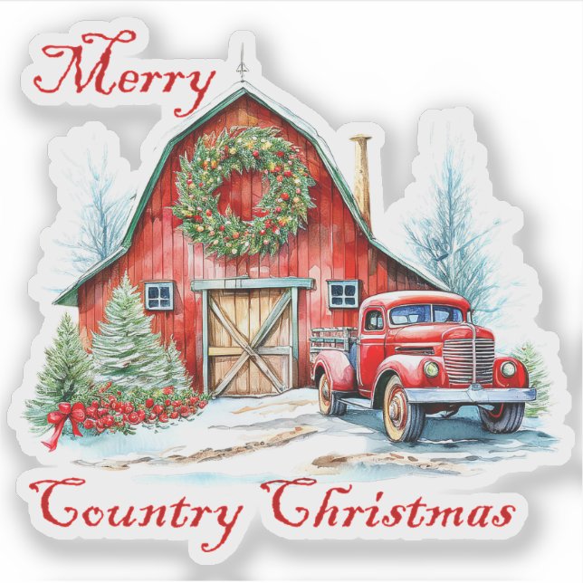 Weihnachten Aufkleber (Vorderseite)