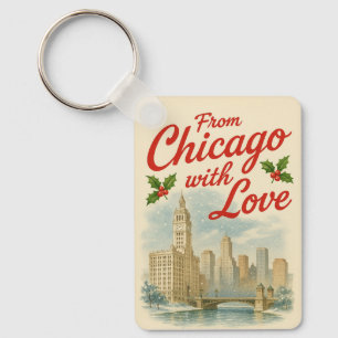 Weihnachten - aus Chicago mit Liebe Schlüsselanhänger