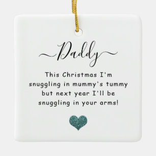 Weihnachten aus dem Kamm Papa zu sein Keramikornament