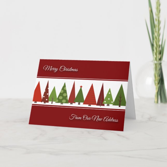 Weihnachten aus unserer neuen Adresskarte (Vorderseite)