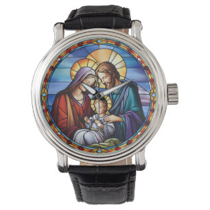 Weihnachten aus verkettetem Glas Armbanduhr