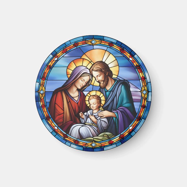 Weihnachten aus verkettetem Glas Magnet (Vorne)