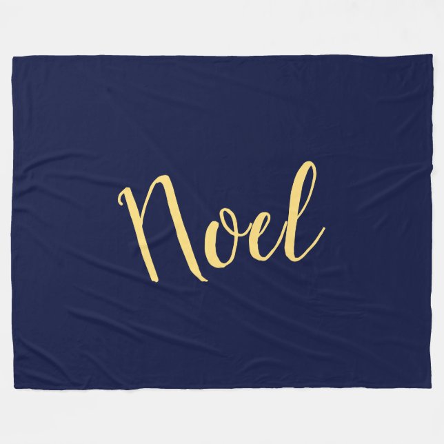 WEIHNACHTEN Ausgeklügelter Text auf elegantem, rei Fleecedecke (Vorderseite (Horizontal))