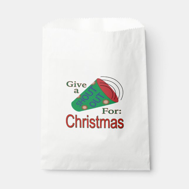 Weihnachten ausrufen geschenktütchen (Vorderseite)