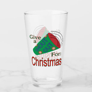 Weihnachten ausrufen glas