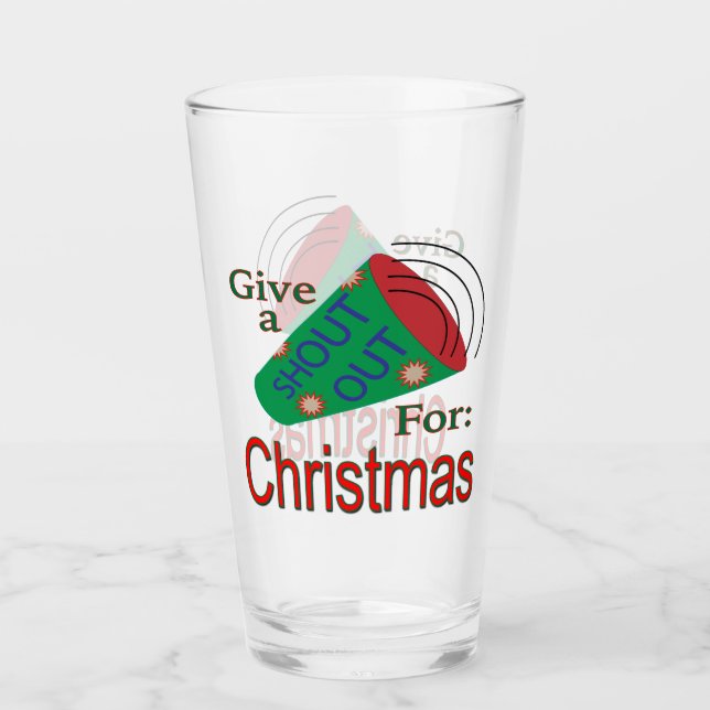 Weihnachten ausrufen glas (Vorderseite)