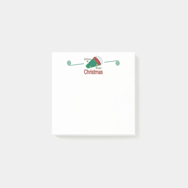 Weihnachten ausrufen post-it klebezettel (Vorderseite)