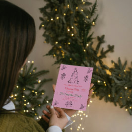 Weihnachten außerhalb des Fotos Einladung