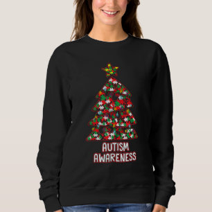 Weihnachten Autismus-Bewusstseinsbaum-Einsatz Männ Sweatshirt