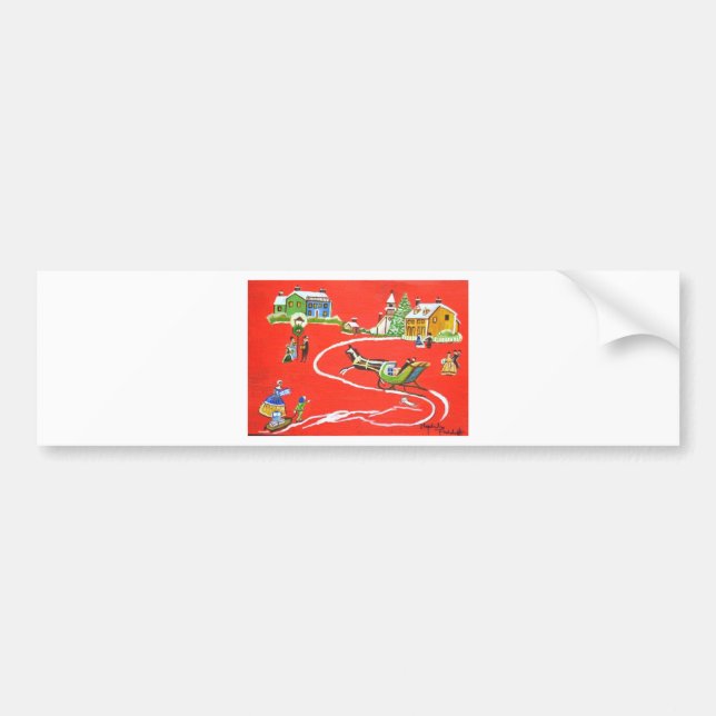 Weihnachten Autoaufkleber (Vorne)