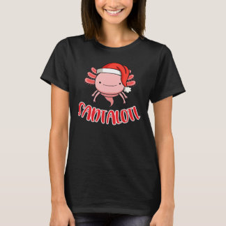 Weihnachten Axolotl Shirt, Santa Salamander T-Shirt