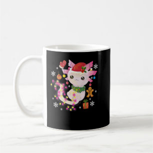 Weihnachten Axolotl Weihnachtsmannmütze Light Anim Kaffeetasse