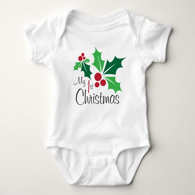 Weihnachten Baby Strampler (Vorderseite)
