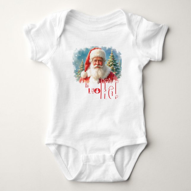 Weihnachten Baby Strampler (Vorderseite)