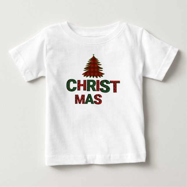 Weihnachten Baby T-shirt (Vorderseite)