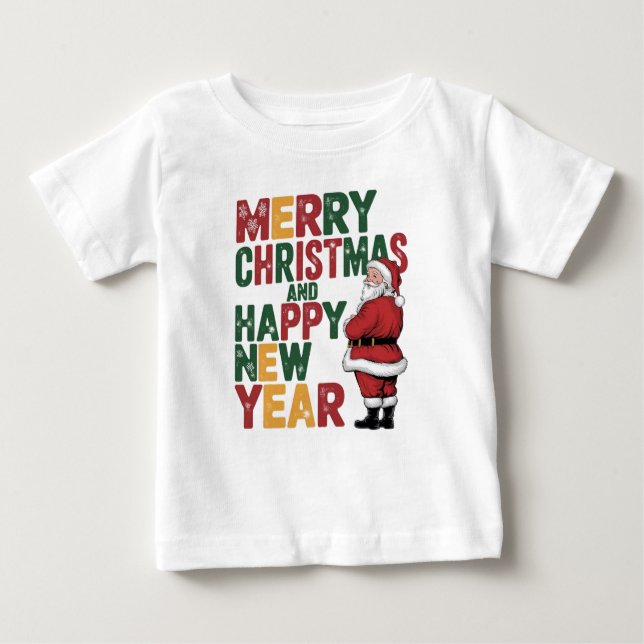 Weihnachten Baby T-shirt (Vorderseite)