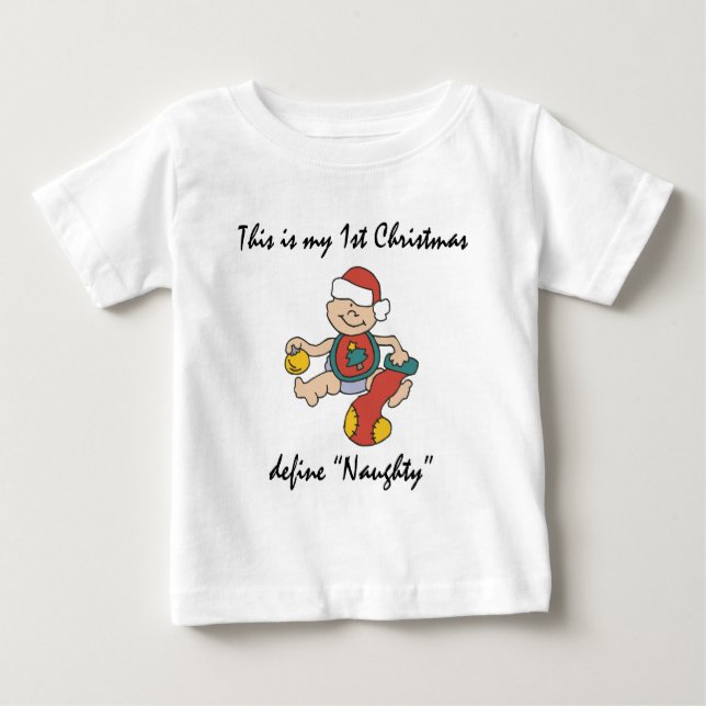 Weihnachten Baby T-shirt (Vorderseite)